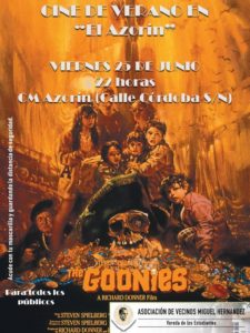 Cine de Verano en el Azorín "Los Goonies"