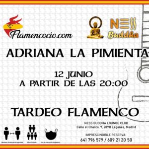 Concierto flamenco en Ness Buddha con Adriana La Pimienta