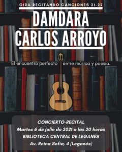 Damdara y Carlos Arroyo en la Biblioteca central