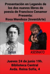 Presentación de los dos nuevos libros de poesía de Francisco Cenamor.