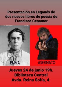 Presentación de los dos nuevos libros de poesía de Francisco Cenamor.