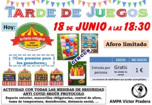 Tarde de juegos en el Ampa Víctor Pradera