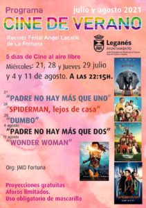 Ciclo de Cine de Verano en el Recinto Ferial de La Fortuna