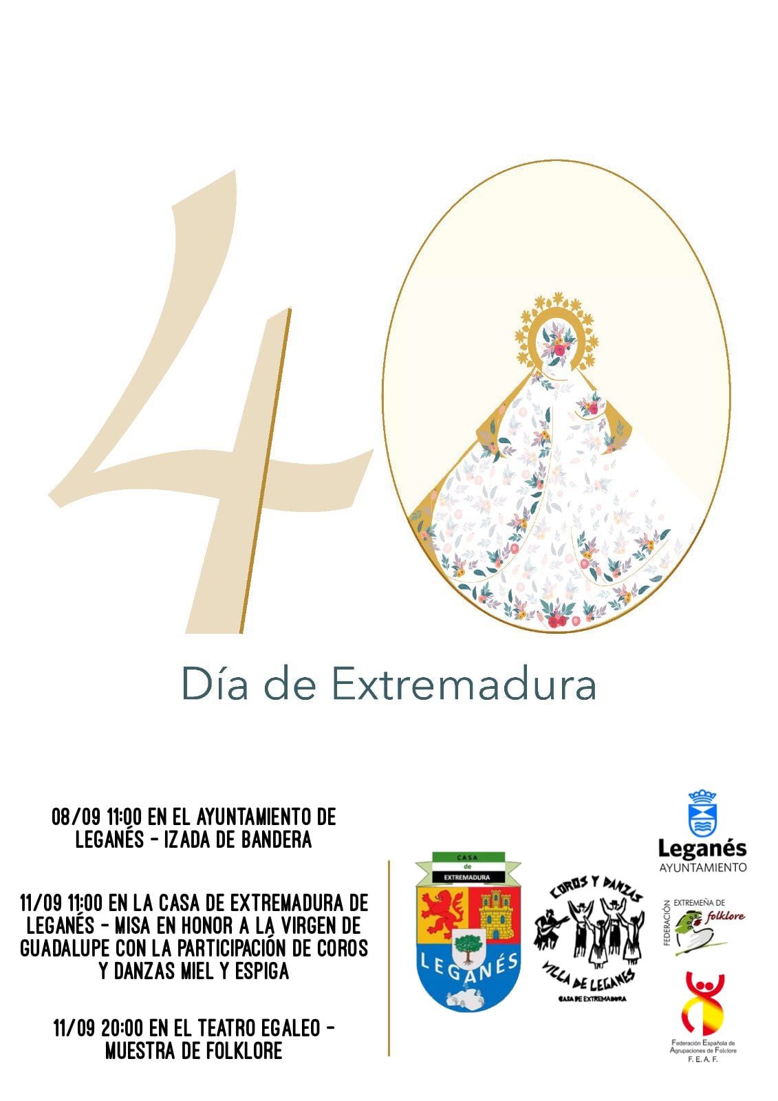 Actos 40 Aniversario de la Casa de Extremadura en Leganés