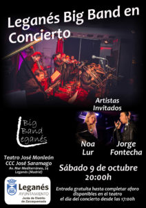 Concierto Leganés Big Band en el Teatro José Monleón