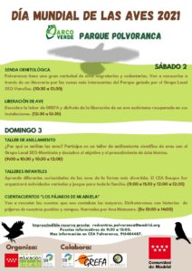 Día Mundial De Las Aves en el CEA Polvoranca