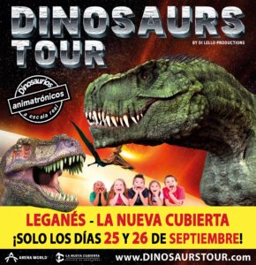 Dinosaurs Tour es la mayor exposición de dinosaurios animatrónicos a tamaño real