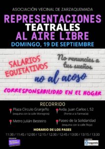 Representaciones teatrales en las calles de Zarzaquemada