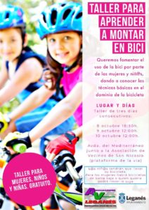 Taller para aprender a montar en bici