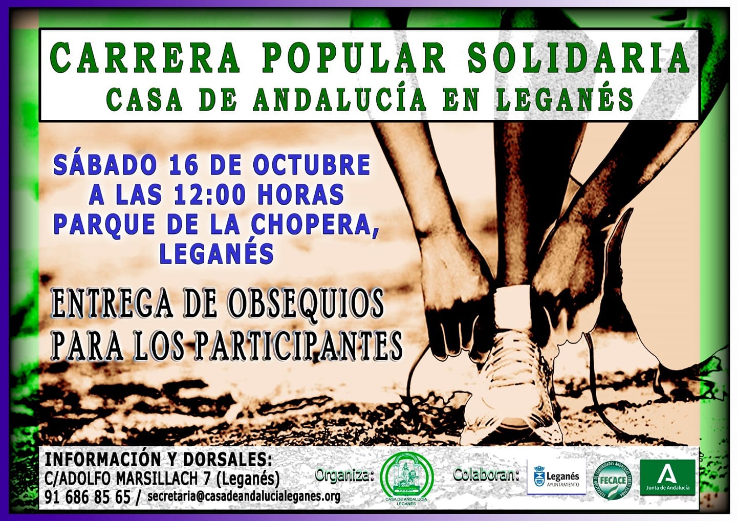Carrera Popular Solidaria Casa de Andalucía en Leganés