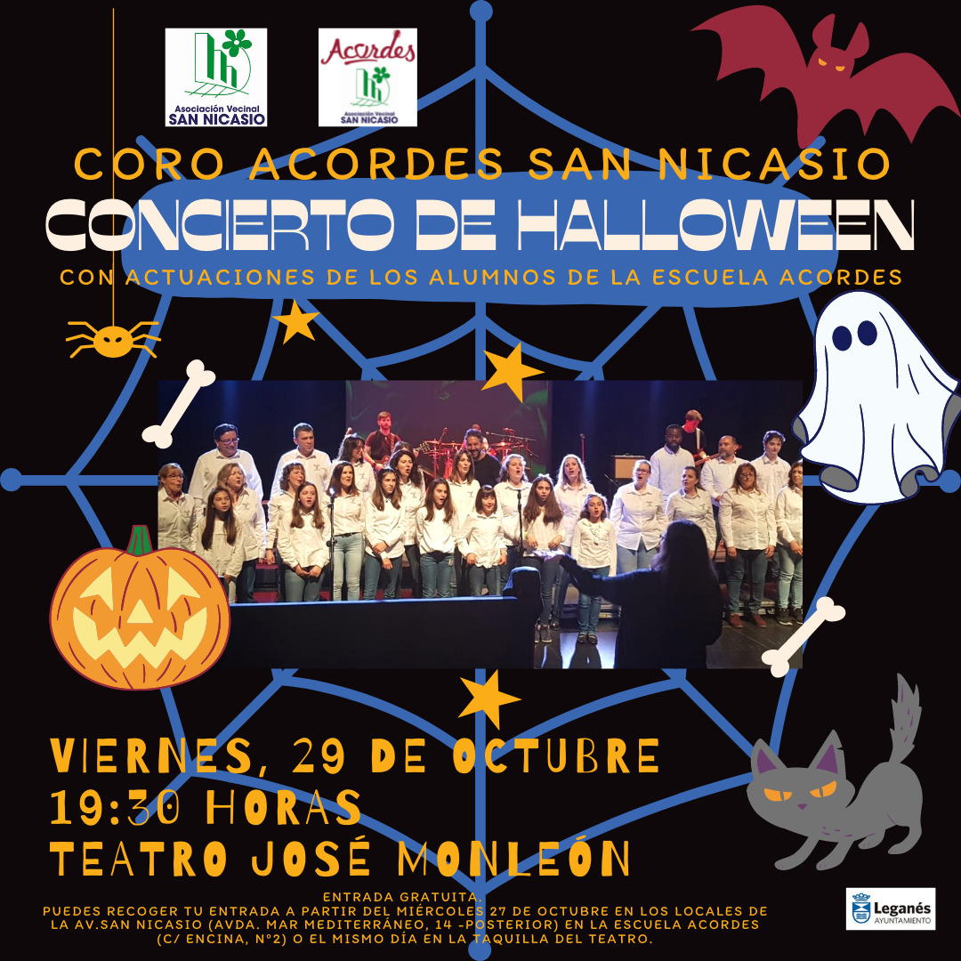 Concierto de Halloween de Coro Acordes San Nicasio