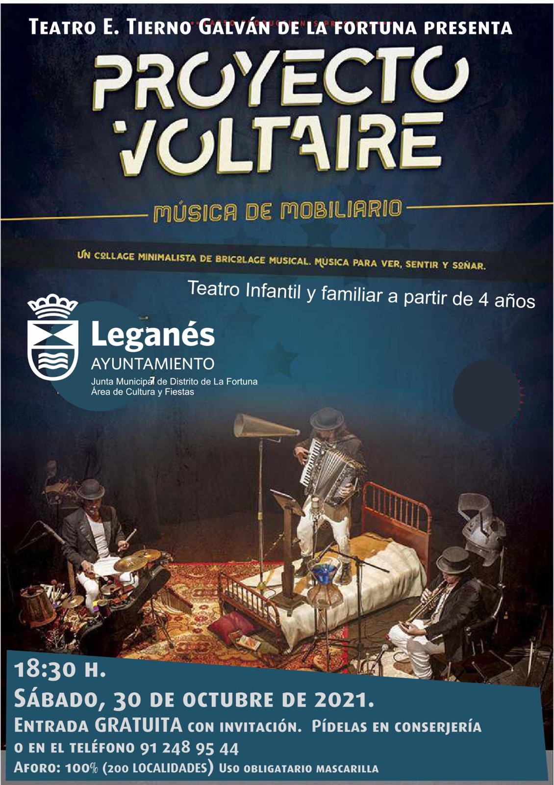Proyecto Voltaire 'Música de mobiliario' en La Fortuna