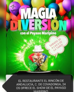 magia diversion payaso maripino niños diversion show