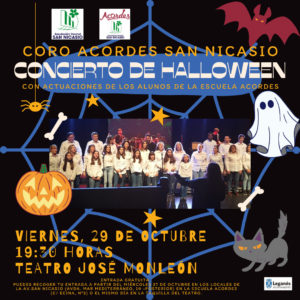 coro concierto alumnos halloween acordes san nicasio canto