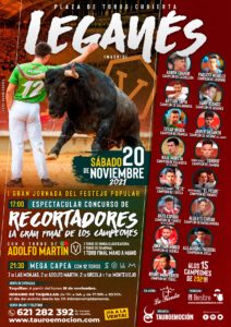 toros tauromaquia leganes cubierta receortadores