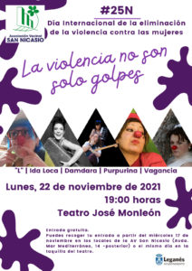 25N dia internacional de la eliminacion de la violencia contra las mujeres leganés
