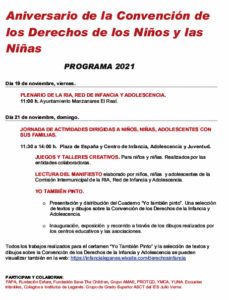 aniversario convencion derechos del niño yo tambien pinto talleres infantiles