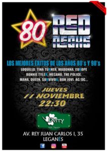 concierto éxitos 80's y 90's derry irish tavern 80'Rednecks concierto muscia años 80 y 90 derry irish pub leganes red recks