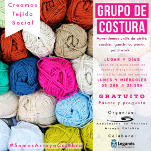 grupo de costura crochet ganchillo punto patckwork leganés