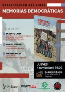 memorias democraticas presentacion libro leganés