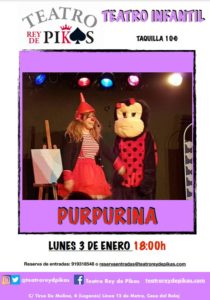 teatro infantil purpurina teatro rey de pikas leganes