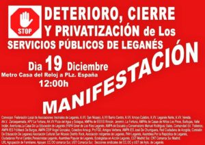 manifestación deterioro servicios públicos privatización y deterioro