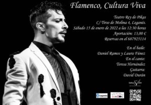 flamenco cultura viva leganés con daniel ramos, laura fúnez, teresa hernández y david durán