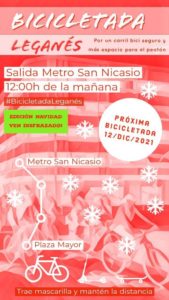 bicicletada leganes navideña