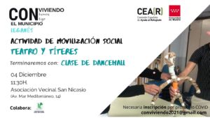 conviviendo teatro y titeres clase de dancehall CEAR