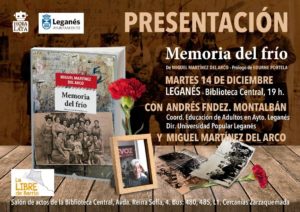 memoria del frio presentacion la libre de barrio leganés