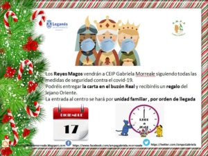 reyes magos carta conocelos CEIP gabriela Morreale