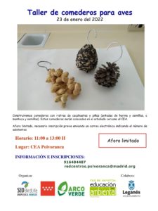 taller de comederos para aves cea polvoranca leganes