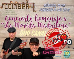 Concierto homenaje “La Movida Madrileña”