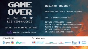 Conferencia 'Game Over al mal uso de los videojuegos'
