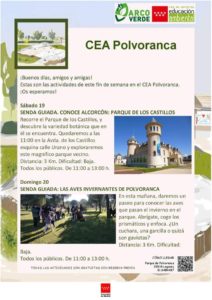 Senda Guiada. Conoce Alcorcón Parque de los Castillos CEA Polvoranca
