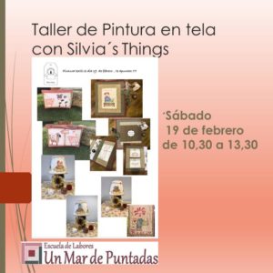 Taller de pintura en tela con Silvia's Things