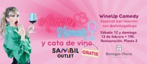 Cata de vino, amor y humor Sambil outlet san valentin