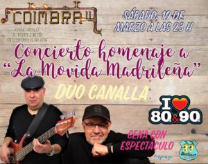 concierto duo canalla homenaje a la movida madrileña leganés