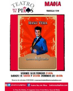 Magia con manu vera en teatro rey de pikas leganes