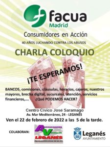 charla coloquio facua leganes conferencia