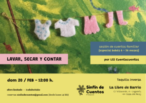 lavar secar contar cuentacuentos infantil leganes
