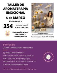 taller de aromaterapia emocional leganes