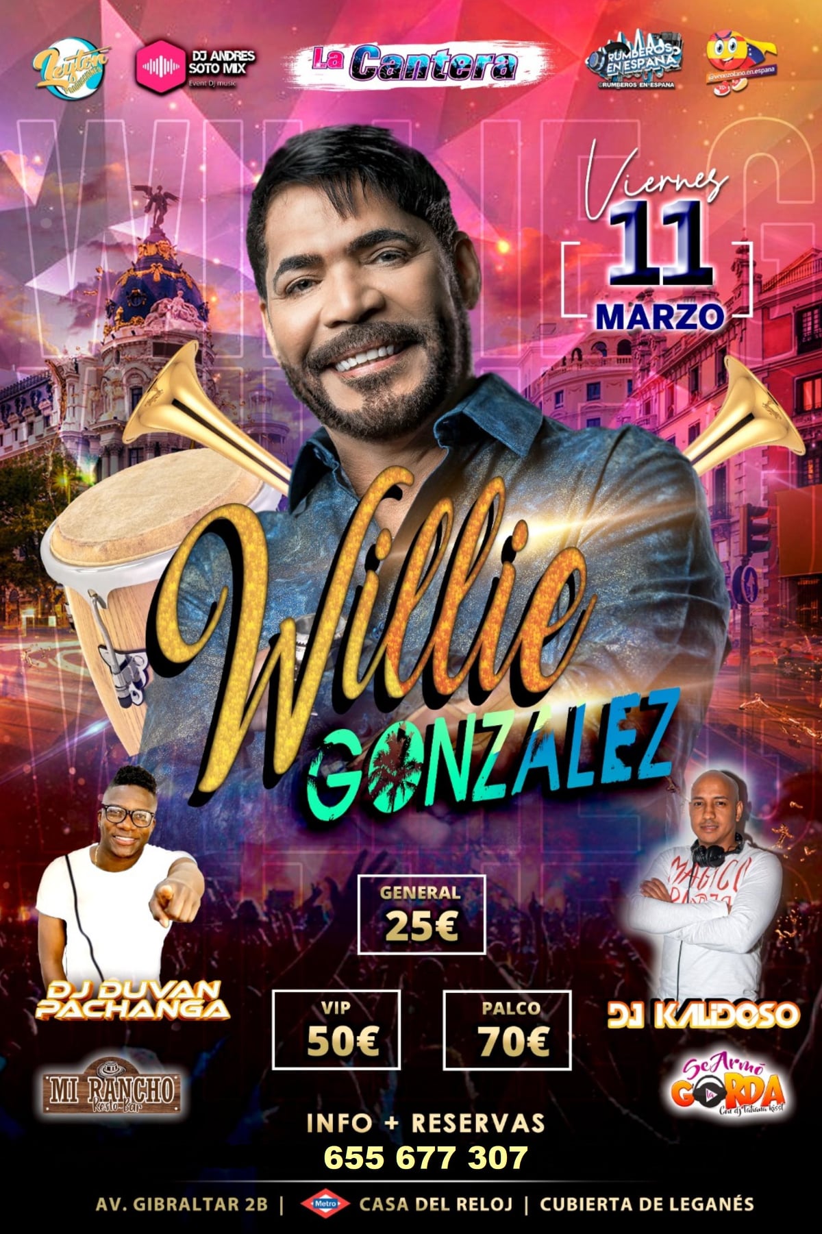 Willie González discoteca la cantera Leganés