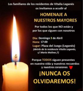 Acto Homenaje de los familiares de los residentes de Vitalia