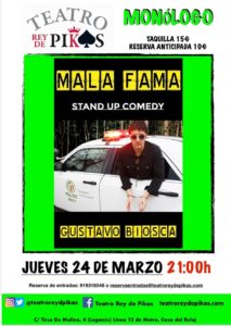 Gustavo Biosca y su monólogo