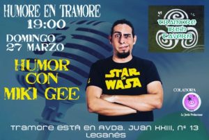 Monólogo en Tramore. Humor con Miki Gee
