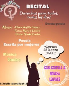 Recital y música derechos para todas
