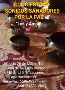 Concierto de sonidos sanadores por la paz