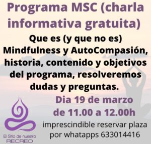 Charla informativa Mindfulness