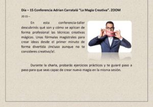 Conferencia "La magia creativa" - Adrián Carratalá